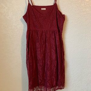 red lace dress